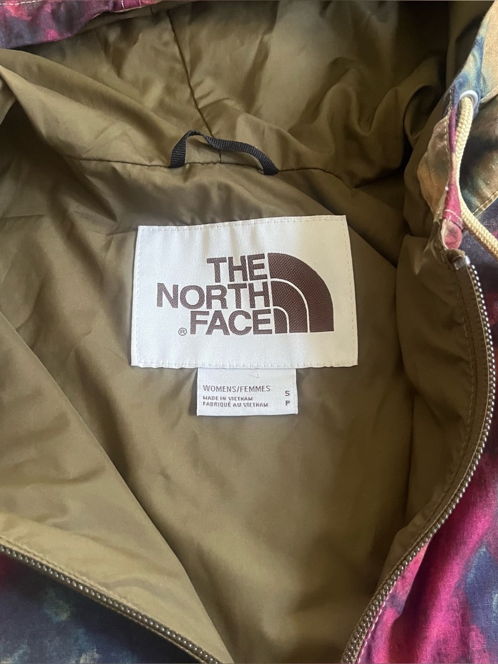 Women's The North Face Ripstop Wind Hoodie Full Zip Tie Dye Antelope Jacket - Picture 4 of 10